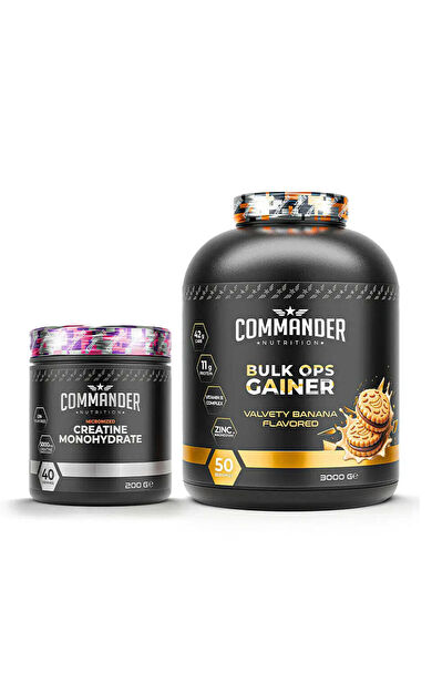 Commander Nutrition Bulk OPS Gainer 3000g + Creatine Monoydrate 200g